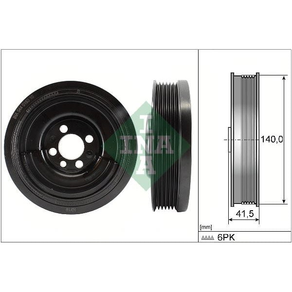 INA 544016310 Riemenscheibe. Kurbelwelle Audi/Seat/Skoda/Vw