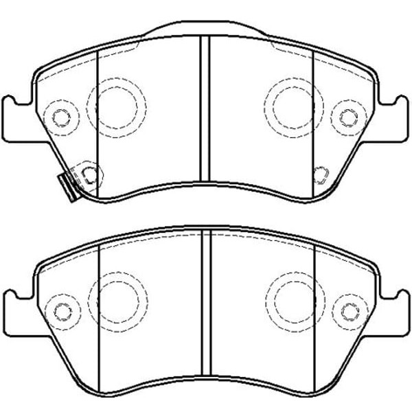 IOTO 10101-30206 Fren Balata Takımı Ön Şimli Corolla 1.4D4D Auris 1.4D4D 2007-
