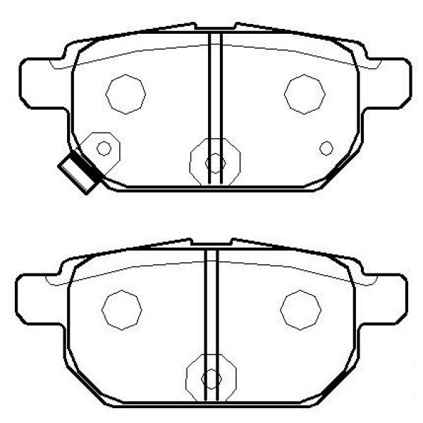 IOTO 10101-30208 Fren Balata Takımı Arka Şimli Corolla 2007- Auris 1.4/ 1.6/ 2.0/ 2.2 2006- Yaris 1. 