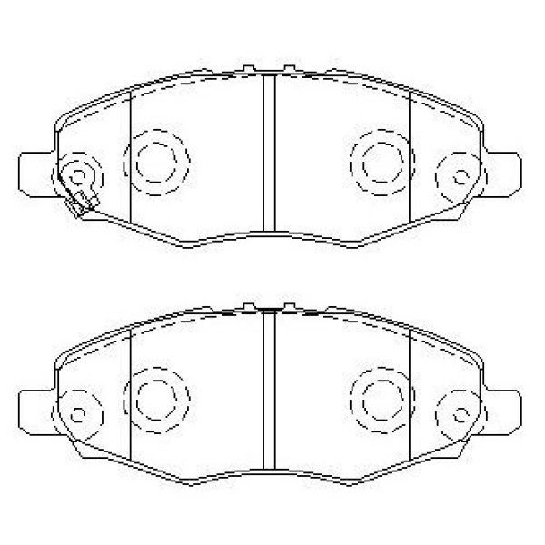 IOTO 10104-30204 Fren Balata Takımı Ön Şimli Hilux Vigo 4×2 2004-