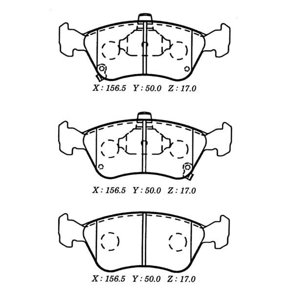 IOTO 10105-30205 Fren Balata Takımı Ön Şimli Avensis 1.6/1.8/2.0 1997-2000 