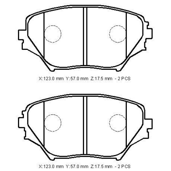 IOTO 10106-30201 Fren Balata Takımı Ön Şimli Rav4 2000-2005