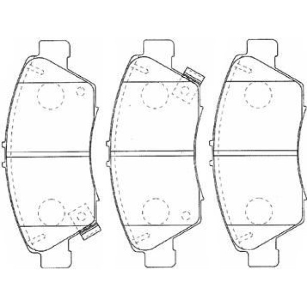 IOTO 10301-30201 Fren Balata Takımı Ön Şimli Civic 1.6 1996-2000 