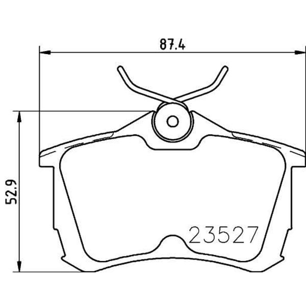 IOTO 10305-30209 Fren Balata Takımı Arka Şimli Accord 1.8/2.0 1998-2003 