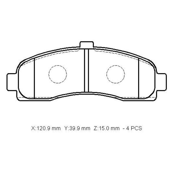 IOTO 10402-30201 Fren Balata Takımı Ön Şimli Micra K11 1.0/1.3/1.5 1992-2000