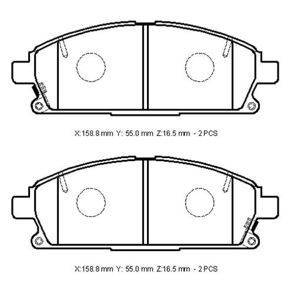 IOTO 10404-30201 Fren Balata Takımı Ön Şimli X-Traıl 2.0/2.2/2.5 2001- Pathfınder 3.0/ 3.5 1997- 