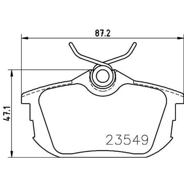IOTO 10606-30203 Fren Balata Takımı Arka Şimli Carisma 1.8/1.9 2000- S40 V40 96- 