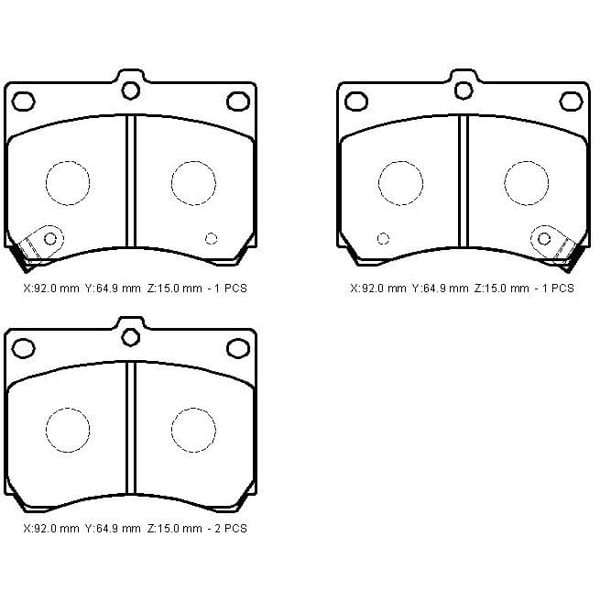 IOTO 10801-30202 Fren Balata Takımı Ön Şimli 323 Famılıa / Lantıs 1996-1999 