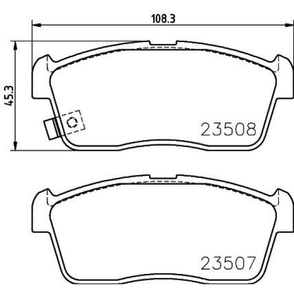 IOTO 11302-30201 Fren Balata Takımı Ön Şimli Carry 1.3 1999- Ignıs 1.3 2000- Yrv 1.3 Turbo 2001-