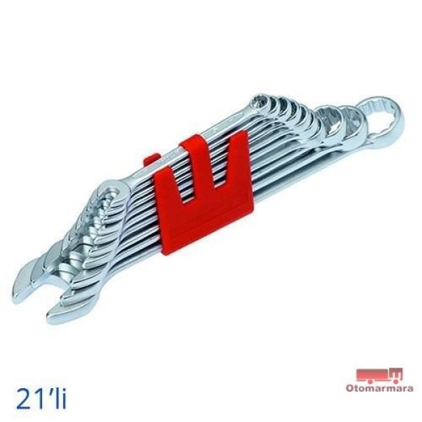 İZELTAŞ I0320002121 21'Li Kombinbe Anahtar Takımı Kısa Boy W