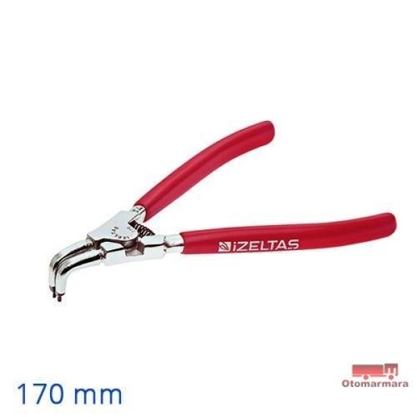 İZELTAŞ I3311120170 170 Mm Dış Segman Pensi Yaylı Eğri