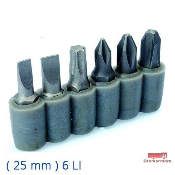 İZELTAŞ I4800008106 6 Lı Bits Set (25 Mm) 