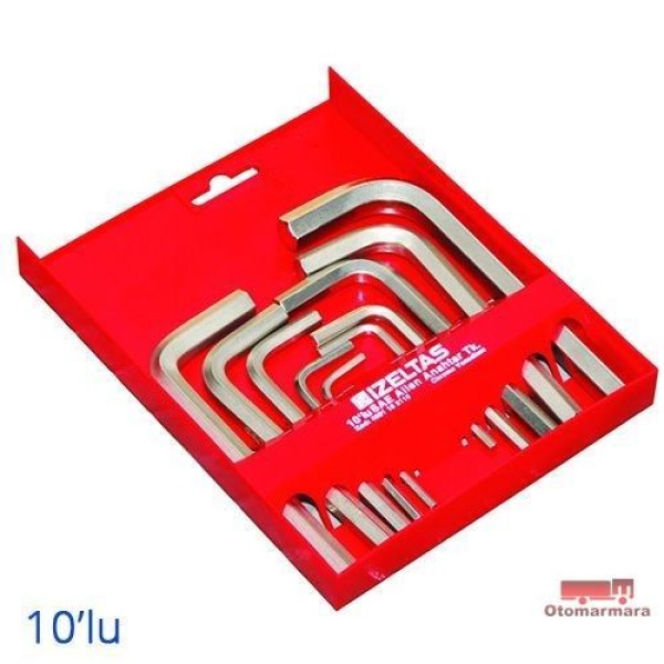 İZELTAŞ I4901003110 10 Lu Allen Takım (İnç) 