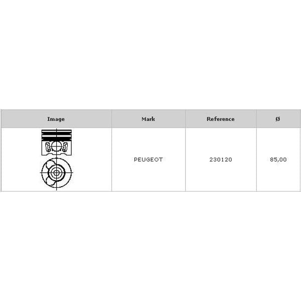 KONEKS 2301-23 Piston Segman Partnerp407Scudo 2,0 HDI 060 