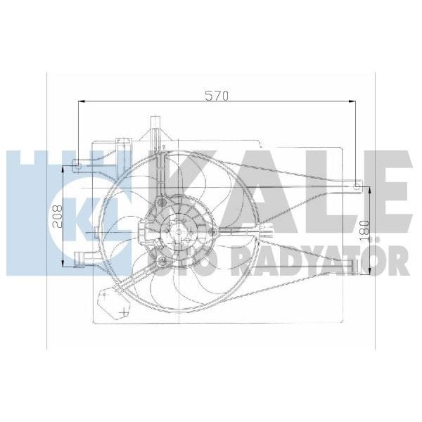 KALE OTO Radyatör 12622202 Fan Motoru Palio 1.2 18V 1.2 16V Ac Davlumbazlı 