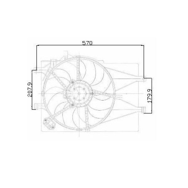 KALE OTO Radyatör 12622203 Elektrofan Grubu Palio 1.4 1.6