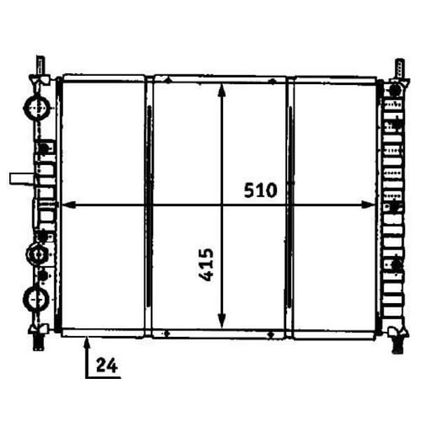 KALE OTO Radyatör 0128251PA Radyatör Bravo Brava 1.9 TDI 1 Sıra Cu - Pl Sıstem