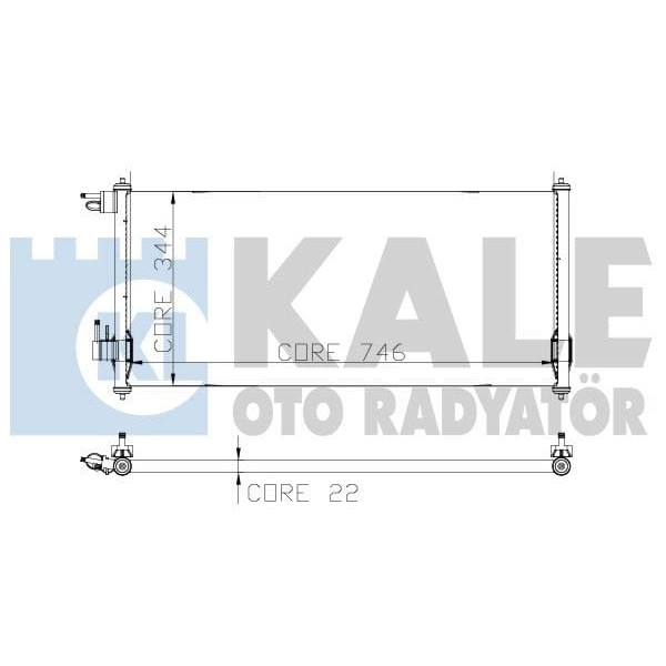 KALE OTO Radyatör 020ABC040 Klima Radyatörü Transit Connect V227