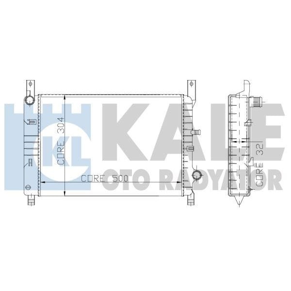 KALE OTO Radyatör 0213202AL Su Radyatörü Fiesta III 89- 1.4 1.6 Efı 1.8D 1.4 1.6 1.8D