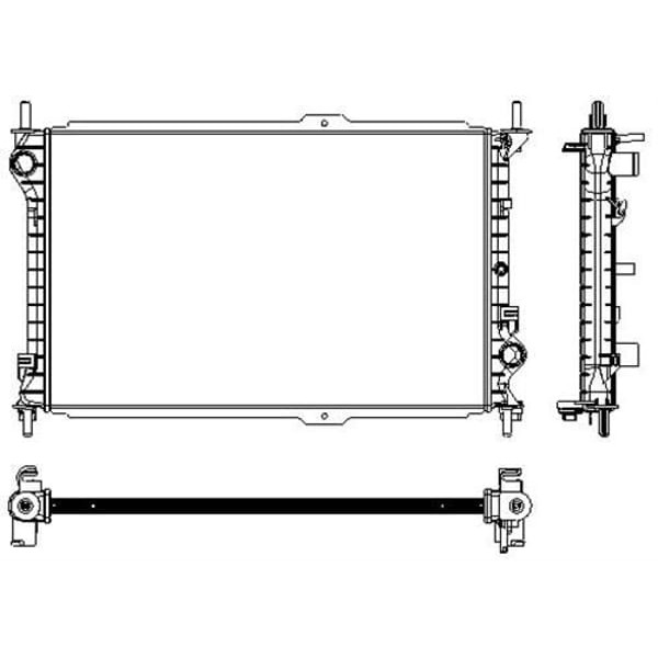 KALE OTO Radyatör 0223281AB Su Radyatörü Transit Connect 70 Ps 1 Sıra Ab