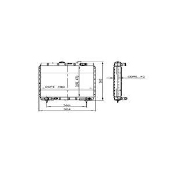 KALE OTO Radyatör 0401014PS Su Radyatörü J9 4 Sıra