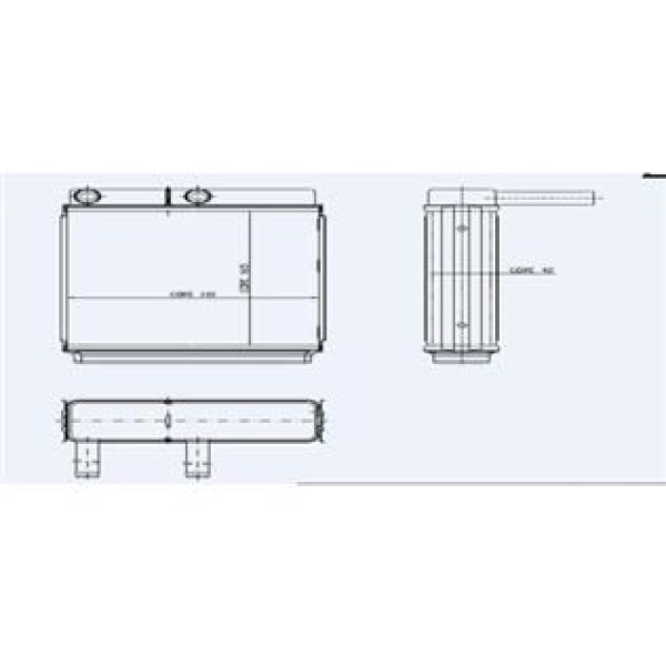 KALE OTO Radyatör 0481811AB Kalorifer Radyatörü J9 1 Sıra Alb Sıstem 