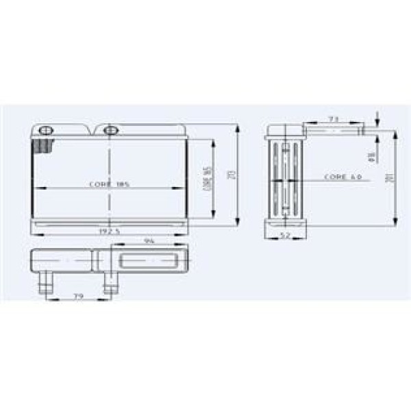 KALE OTO Radyatör 0481812PA Kalorifer Radyatörü J9 2 Sıra 