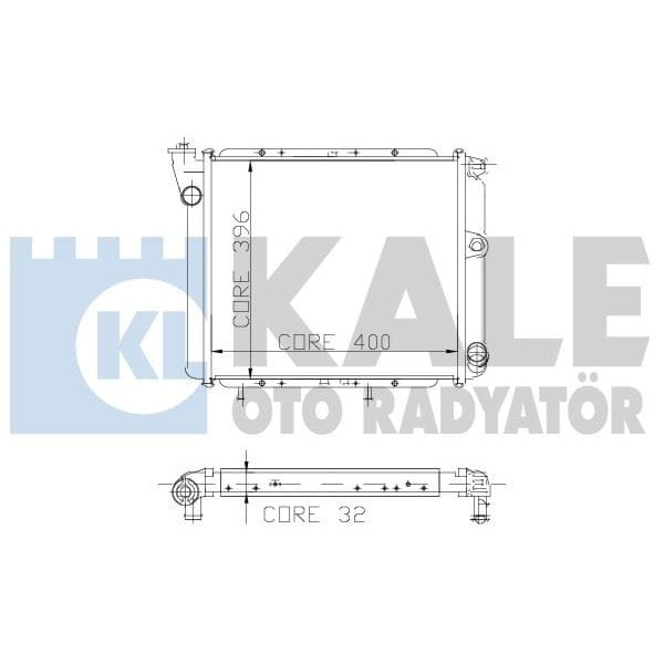 KALE OTO Radyatör 0503113PS Su Radyatörü Renault 9 R11 3 Sıra Ps Sıstem 