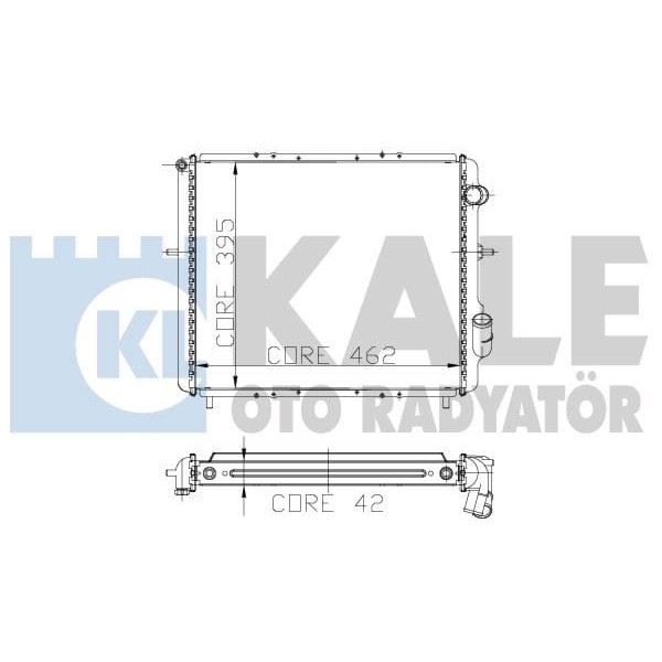 KALE OTO Radyatör 0528281AB Su Radyatörü CLIO 1.9 TDI 1 Sıra Alb 