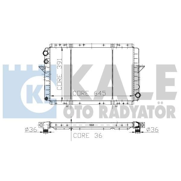 KALE OTO Radyatör 0542422PA Su Radyatörü Master 2.5 TDI 