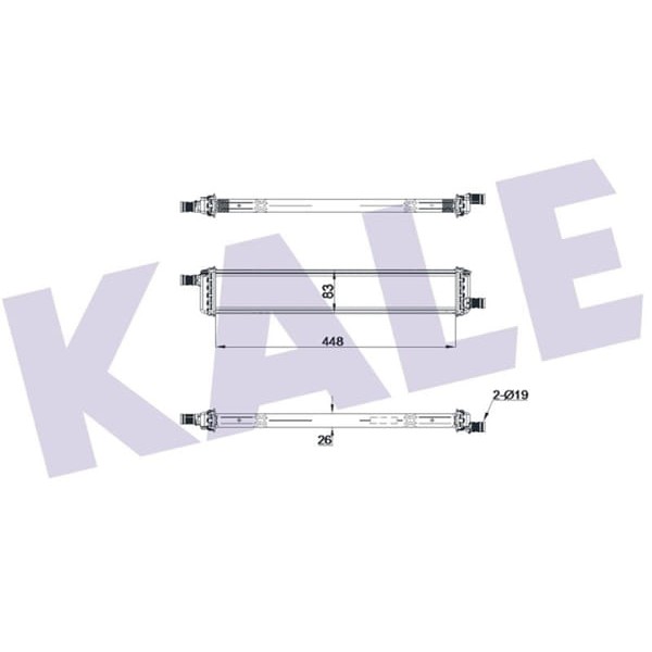 KALE Radyatör 0559121AB Su Radyatörü Alb Sıst. Brazıng Lt Ara Soğutucu (Renault - CLIO V Captur 1.5D