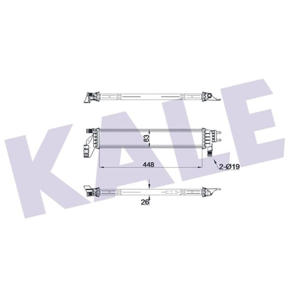 KALE Radyatör 0559221AB Su Radyatörü Alb Sıs. Brazıng Lt Ara Soğutucu (Dacia: Duster II Logan II San