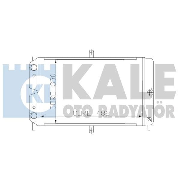 KALE OTO Radyatör 1601012PF Su Radyatörü Samara 86- 1.3 1.5 Mt 2 Sıra