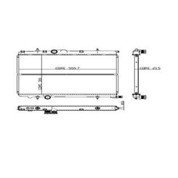 KALE OTO Radyatör 2015161PA Su Radyatörü 206 307 01- Partner 2003 Yeni Model / Xsara C4 2.0Ie HDI 1 