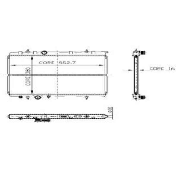 KALE OTO Radyatör 2016171PA Su Radyatörü 307  1.6 16V / Xsara 1 Sıra Cu Pl 