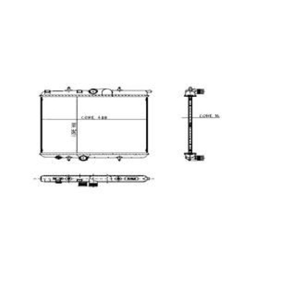 KALE OTO Radyatör 2038011AB Su Radyatörü 206 98- 1.4İe 1 Sıra 