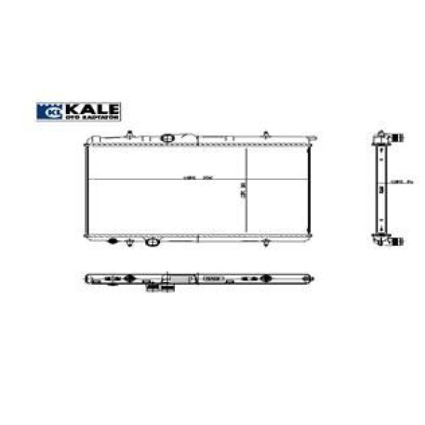 KALE OTO Radyatör 2056011AB Su Radyatörü 206 - T3E 206 T1 Ew10J4 Dv4Td 1.4 HDI Tu3Jp Dw10Td 1 Sıra A 