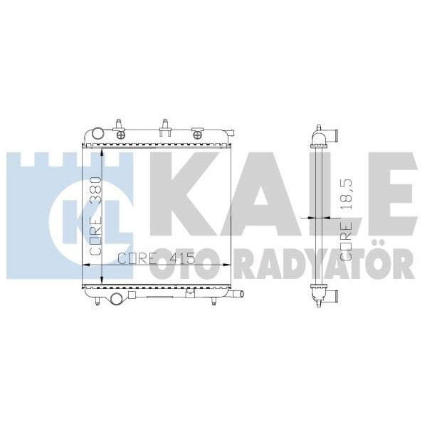 KALE OTO Radyatör 2067011AB Radyatör C3 04/02-207 02/06-1007 04/05-