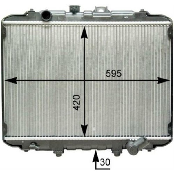 KALE OTO Radyatör 2404041AB Su Radyatörü H100 Mınıbüs 97-08