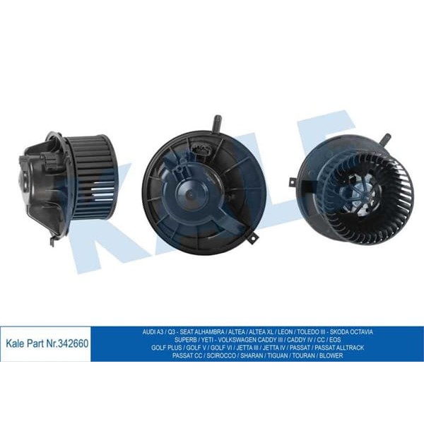 KALE OTO Radyatör 342660 Kalorifer Motoru Golf V 03- Golf VI 08- Eos 06- Jetta III 05- Jetta IV 10- 