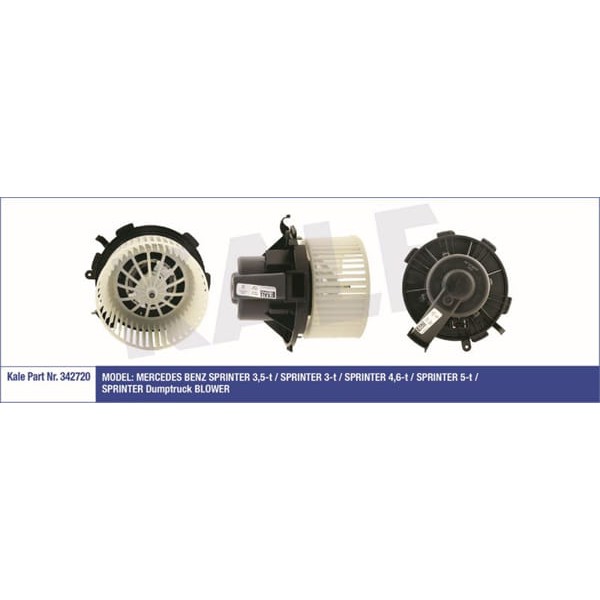 KALE OTO Radyatör 342720 Kalorifer Motoru Crafter 06- / Sprinter 06- 