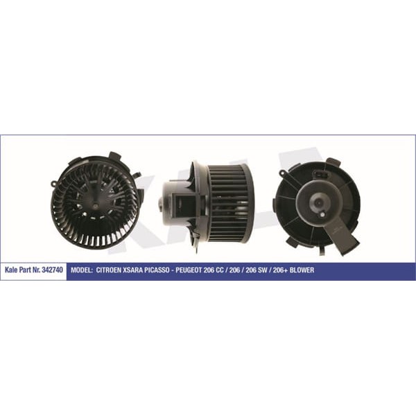 KALE OTO Radyatör 342740 Kalorifer Motoru 206 / Xsara Picasso