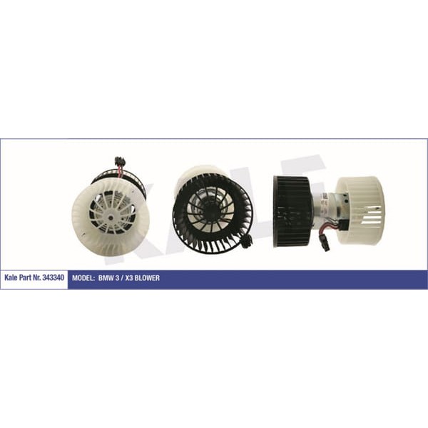 KALE OTO Radyatör 343340 Kalorifer Motoru Bmw 3 E46 99- Bmw X3 12V 