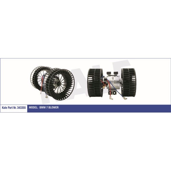 KALE OTO Radyatör 343355 Kalorifer Motoru Bmw 7 E38 96- 12V 