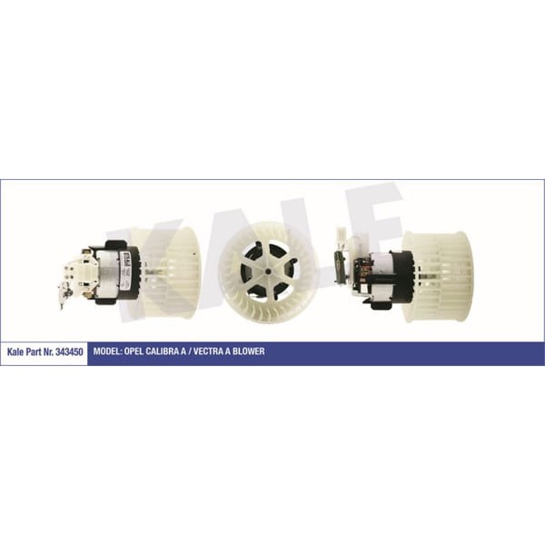 KALE OTO Radyatör 343450 Kalorifer Motoru Vectra A 88-95 Calıbra 90-