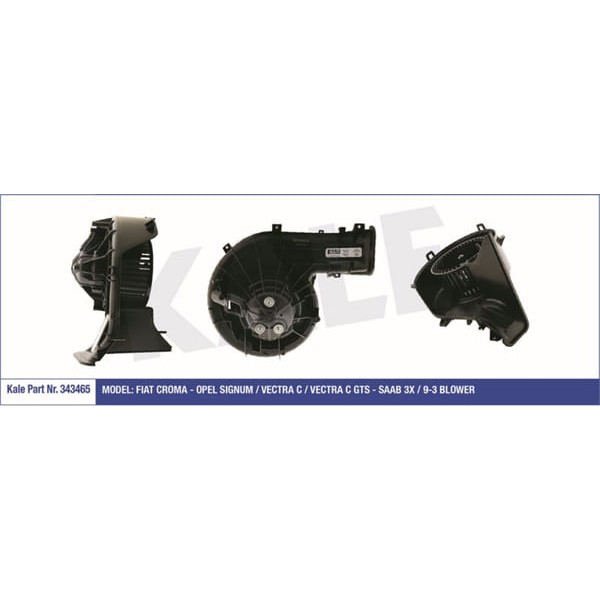 KALE OTO Radyatör 343465 Kalorifer Motoru Croma 05- / Vectra C 03- Sıgnum 02- / 9-3 