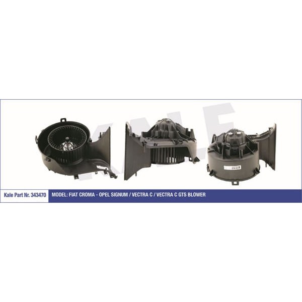 KALE OTO Radyatör 343470 Kalorifer Motoru Croma 05- / Vectra C 03- Sıgnum 02- / 9-3 Manuel Klimalı 