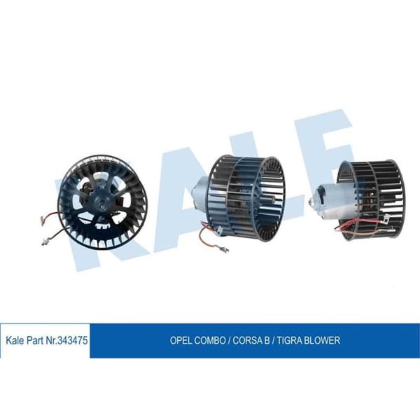 KALE OTO Radyatör 343475 Kalorifer Motoru Corsa B 93- Combo 93- Tigra A 94-