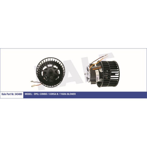 KALE OTO Radyatör 343480 Kalorifer Motoru Corsa B 93- Combo 93- Tigra A 94- 