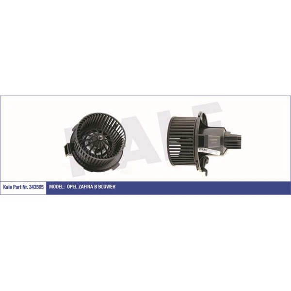KALE OTO Radyatör 343505 Kalorifer Motoru Zafira B 12V